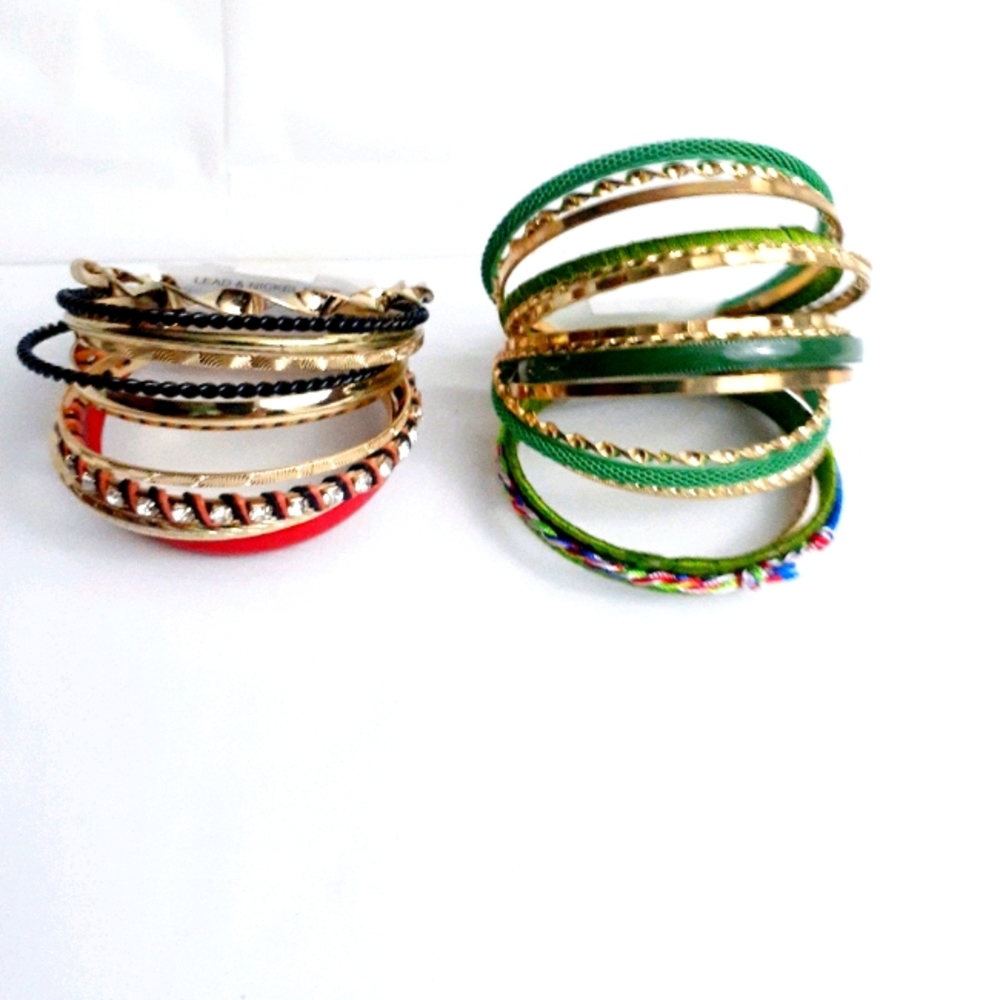 Tamina Women's Set of 2 Band Rings Bangle